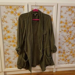 Torrid olive utility jacket